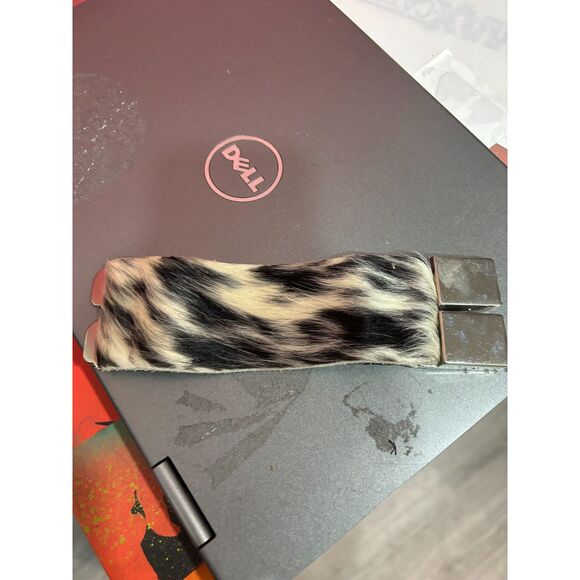 Pauric Sweeney Cowhide Buckled Luxury Bracelet RARE Black & White - Picture 2 of 5